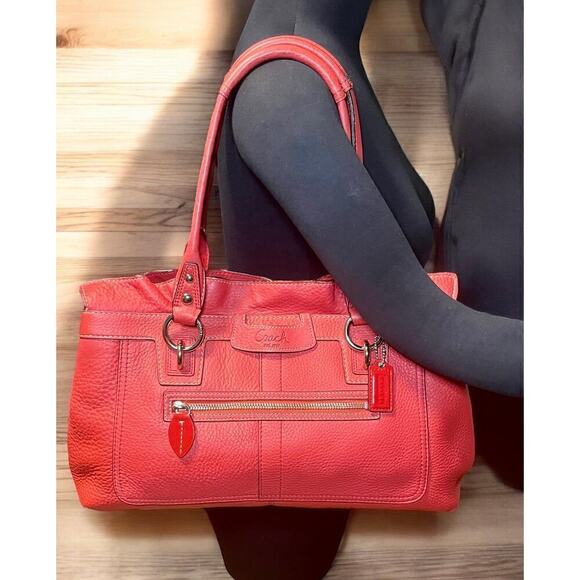 Y2K Coach 13160 Penelope Pebble Leather Satchel Bag - Picture 6 of 14